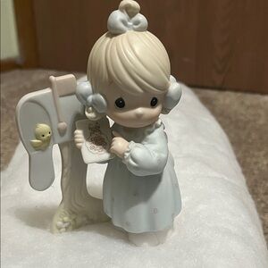 Charming Figurine with Mailbox